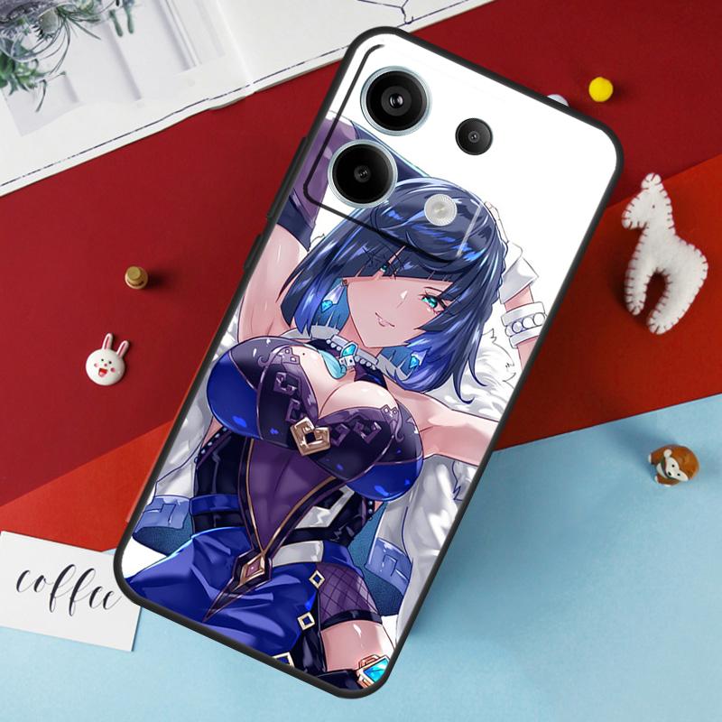Genshin Impact Yelan Case For Xiaomi Redmi Note 14 Pro 13 12 11 10 15 Pro Plus Redmi 15 14C 10C 12C 13C 15C Cover