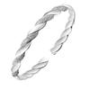 Möbius Pure Silver Interwoven Bracelet - Women's Fashion Jewelry, Mother's Day Gift