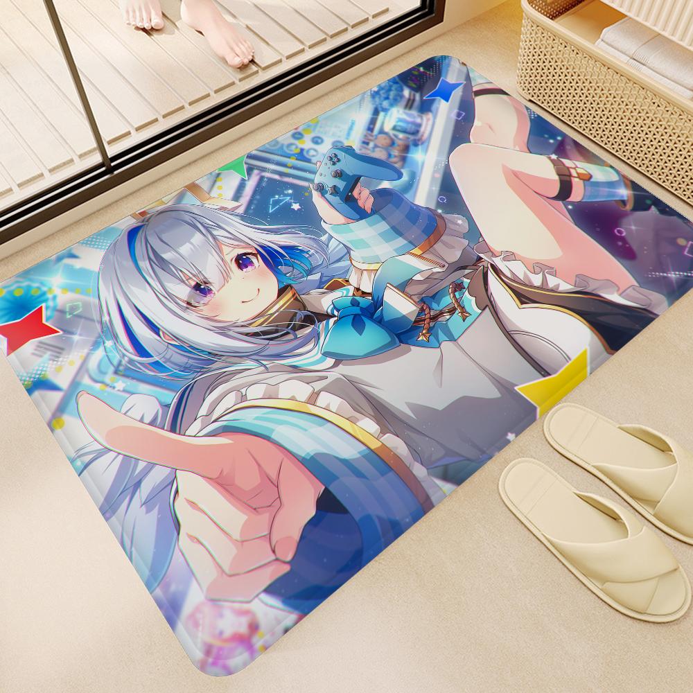 Hololive Amane Kanata Floor Mat Retro Multiple Choice Living Room Kitchen Rug Non-Slip Modern Home Decor
