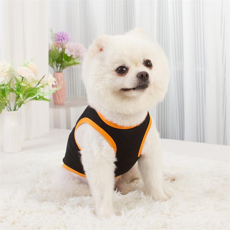 Letter Print Puppy Dog Sleeveless Vest Summer Pet Clothes For Small Dogs Pomeranian Bichon T-shirt Outfits Ropa Para Perros