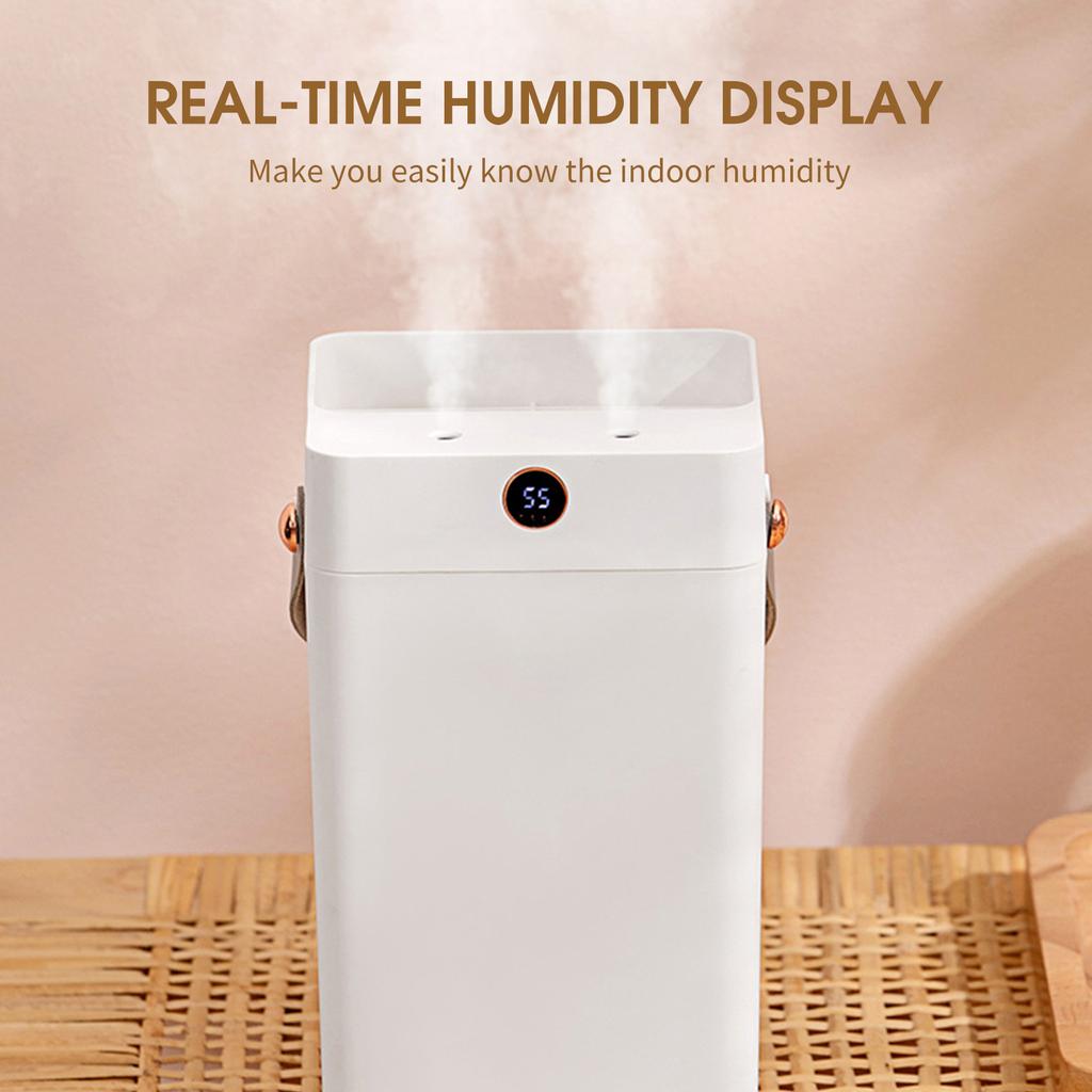 3L Mist Humidifier Dual Spray Cool Mist Humidifier Quiet USB Powered Bedroom Humidifier 2 Spray Modes Top-Fill Humidifier for Room Car