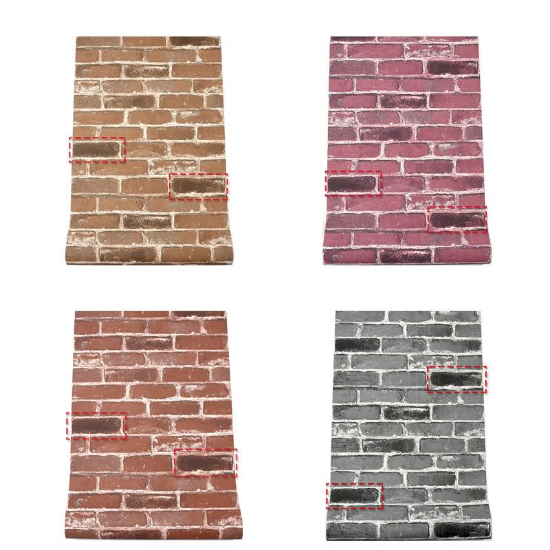 Retro Nostalgic Imitation Brick Pattern Brick Brick Wallpaper Cafe Bar Restaurant Culture Wallpaper