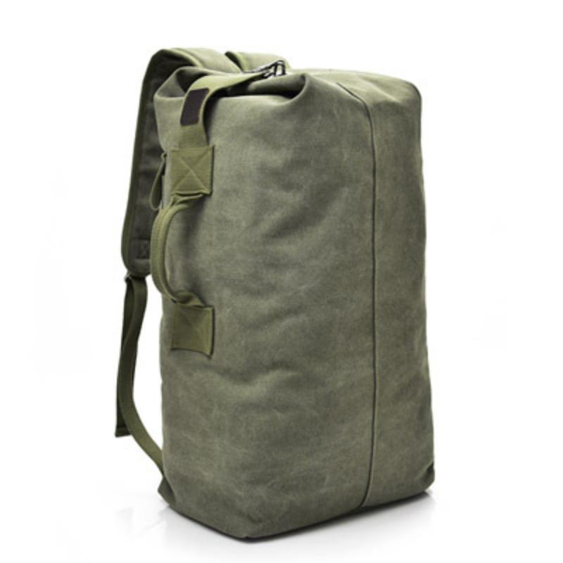 Brand Outdoor Travel Bag Large Capacity Military Tactics Backpack Handbags Man Light Weight Canvas Bucket Shoulder Bags for Men