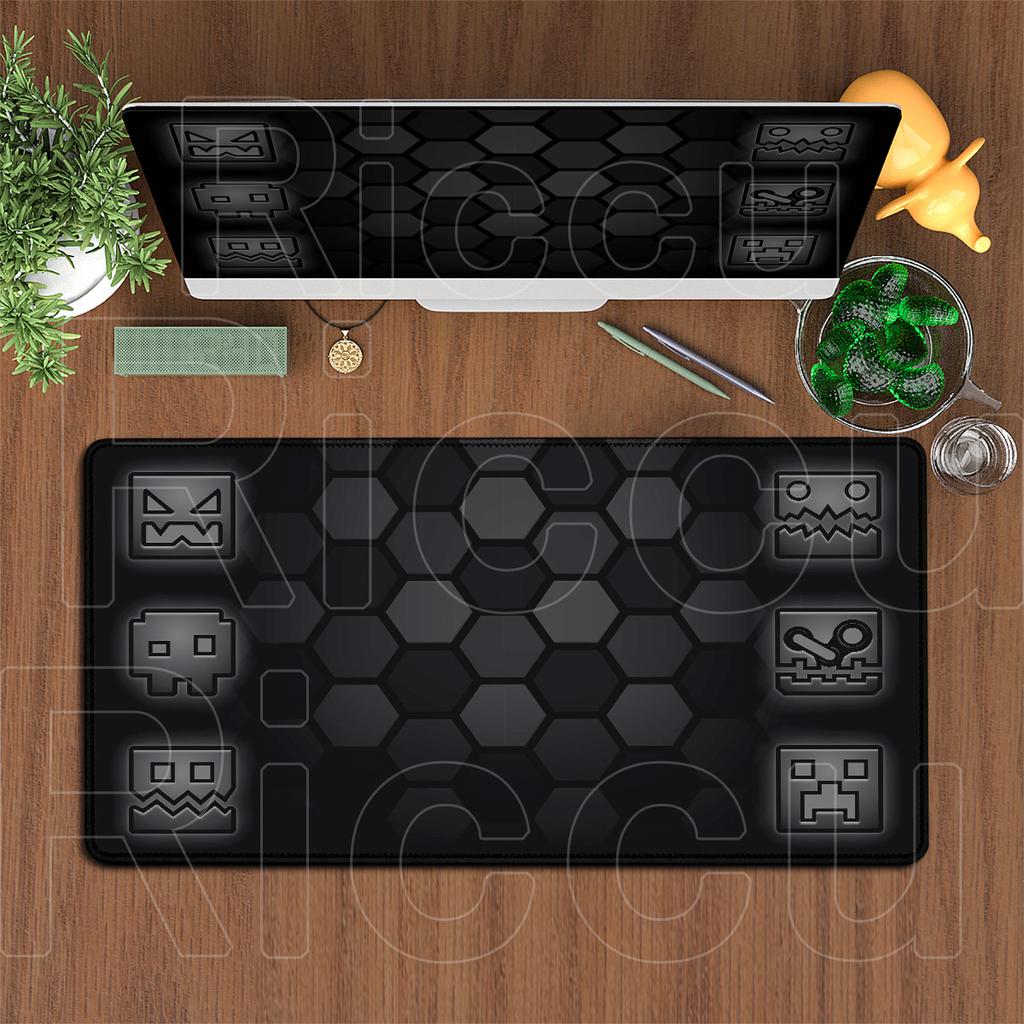 Large Pc Rubber Accessories Computer For Csgo Mouse Pad Geometry Dash Gaming Desktop Mats Laptop Anime Carpet Office Cabinet Rug