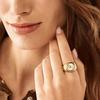 FOSSIL Wrist Watch Quartz Movement Stainless Steel Strap 15mm Gold Dial Women's Watch 50m Water Resistant ES5246