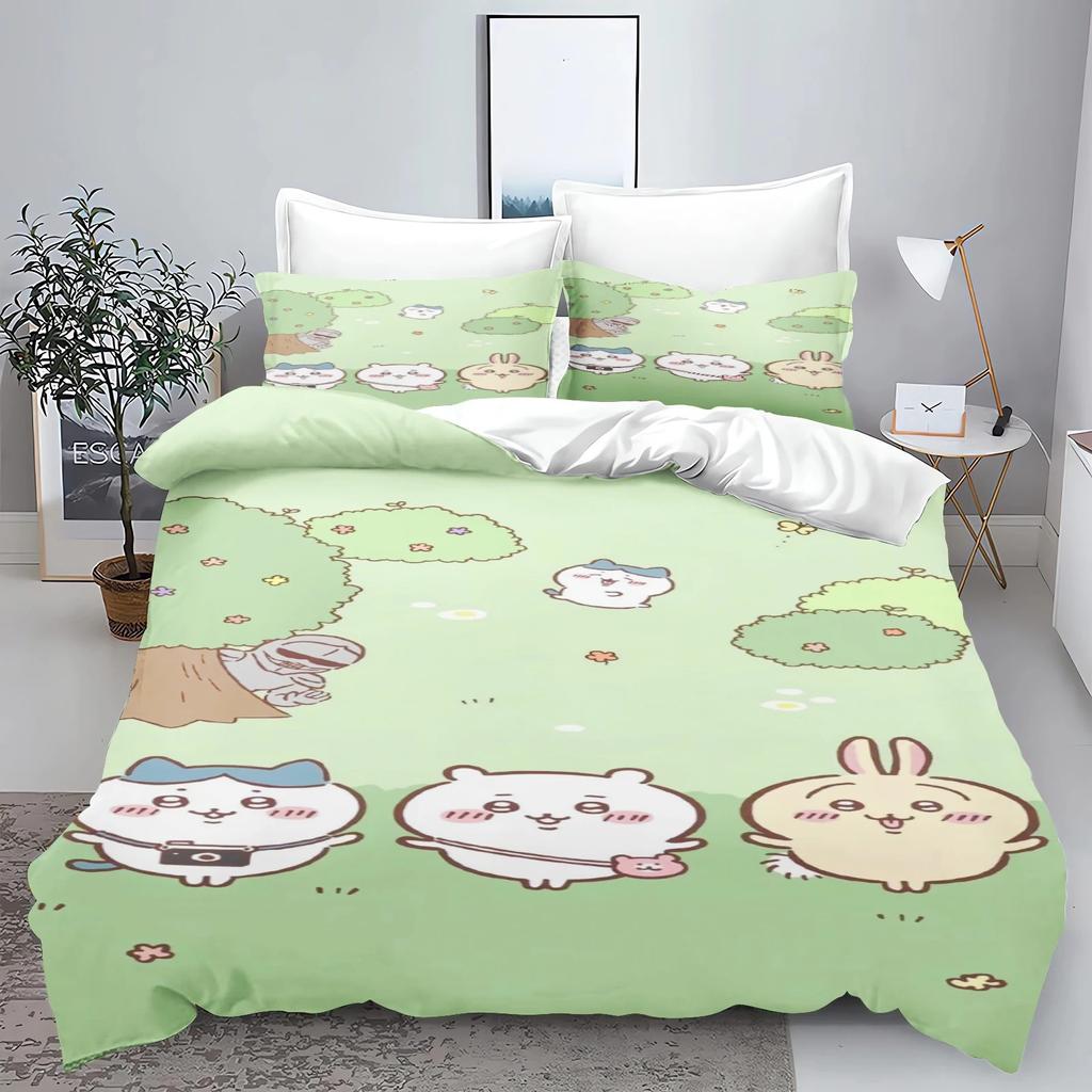 Chiikawa Bed Cover Collection Bed Cover 3-Piece Collection 1 Quilt Cover Universal, Suitable For Children And Adults Covers Twin Size Size Sets