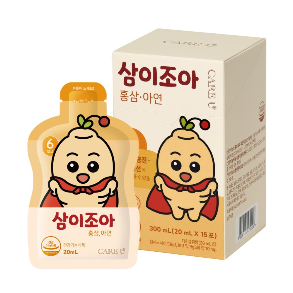 CareU 6-Year-Old Samijoa Children's Red Ginseng Health Drink 15 pcs 20ml