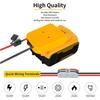 Power Wheels Adapter Battery Adapter For Dewalt/Milwaukee 18V 20V Battery 12AWG Wire Power Connector With Fuse DIY Tool