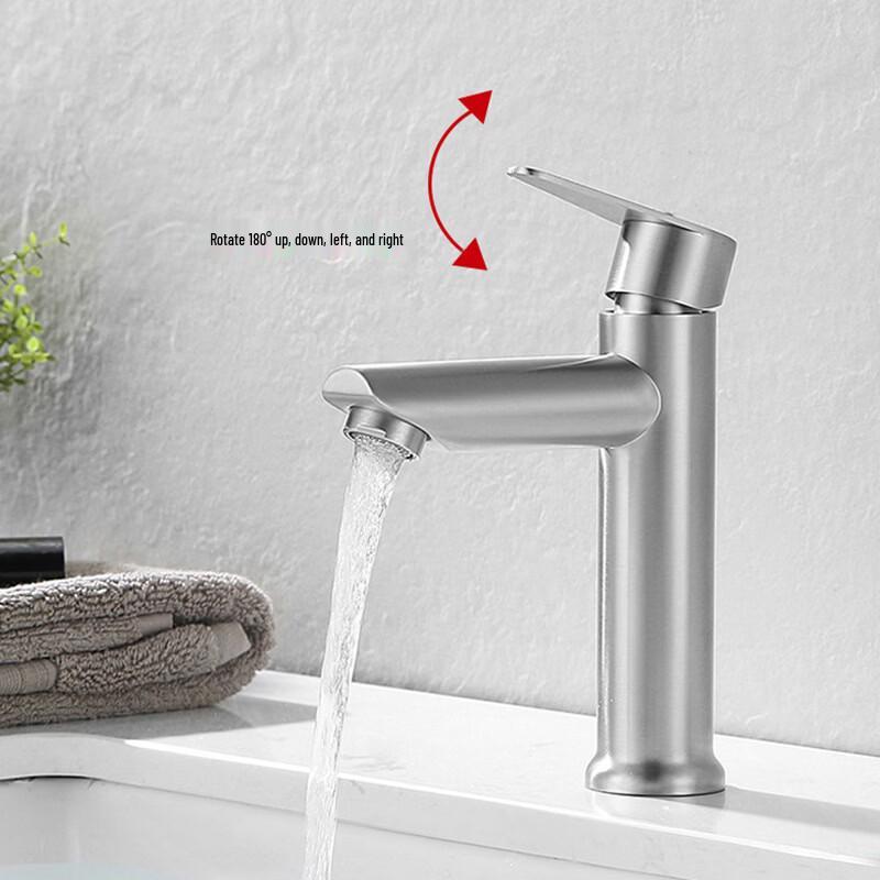 TLXT Brushed Single Cold Basin Faucet