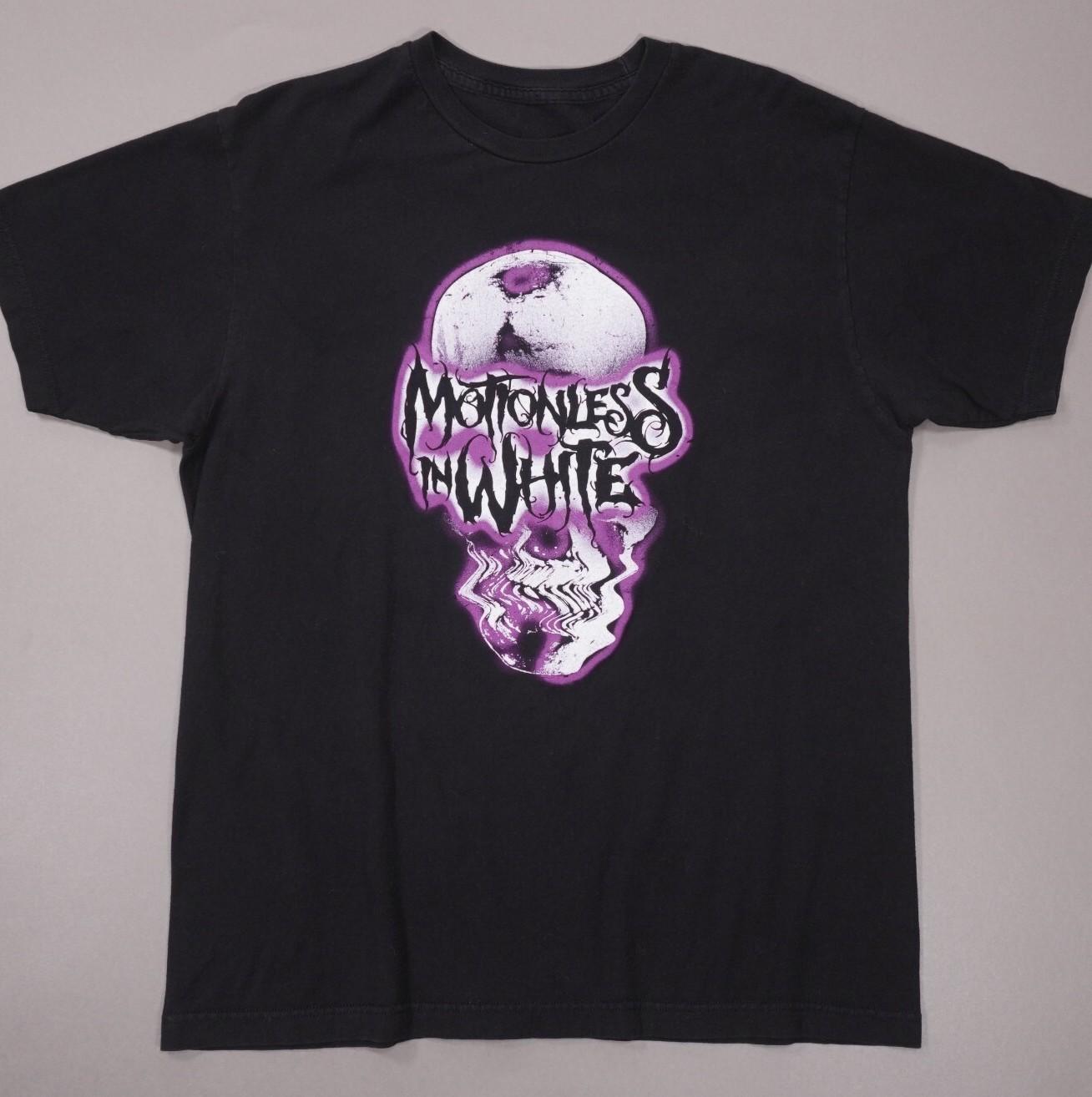 Motionless In White Distorted Skull Metalcore Unisex S-5XL Shirt MK309 S