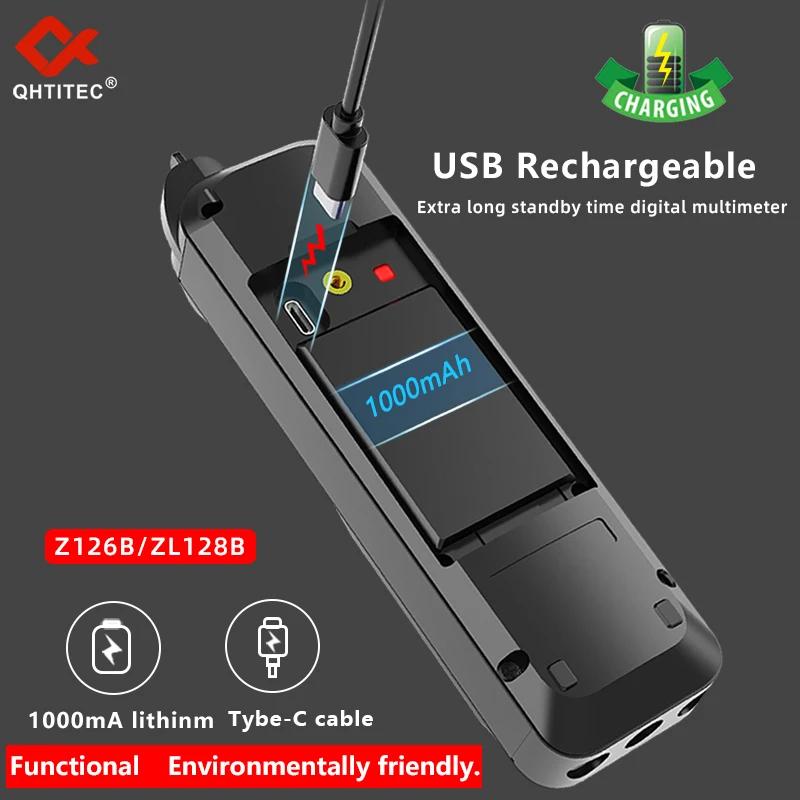JCD USB Charge Multimetro Digital Profesional AC DC Current Voltage Detector Pen True RMS Capacitance Auto Range Multimeter