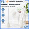 2PCS Foldable Bottle Cleaning Brush Set,  Rotating Long Handle Brush for Cups, Mugs & Narrow Openings