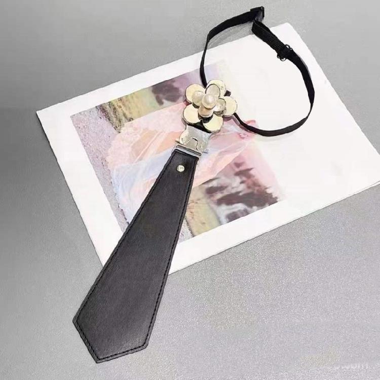 Student Förtryckta Slipsar Preppy Look Vacker Rosett Pärlblommig Mörk Slips Cravat Vintage Halskläder Accessoarer