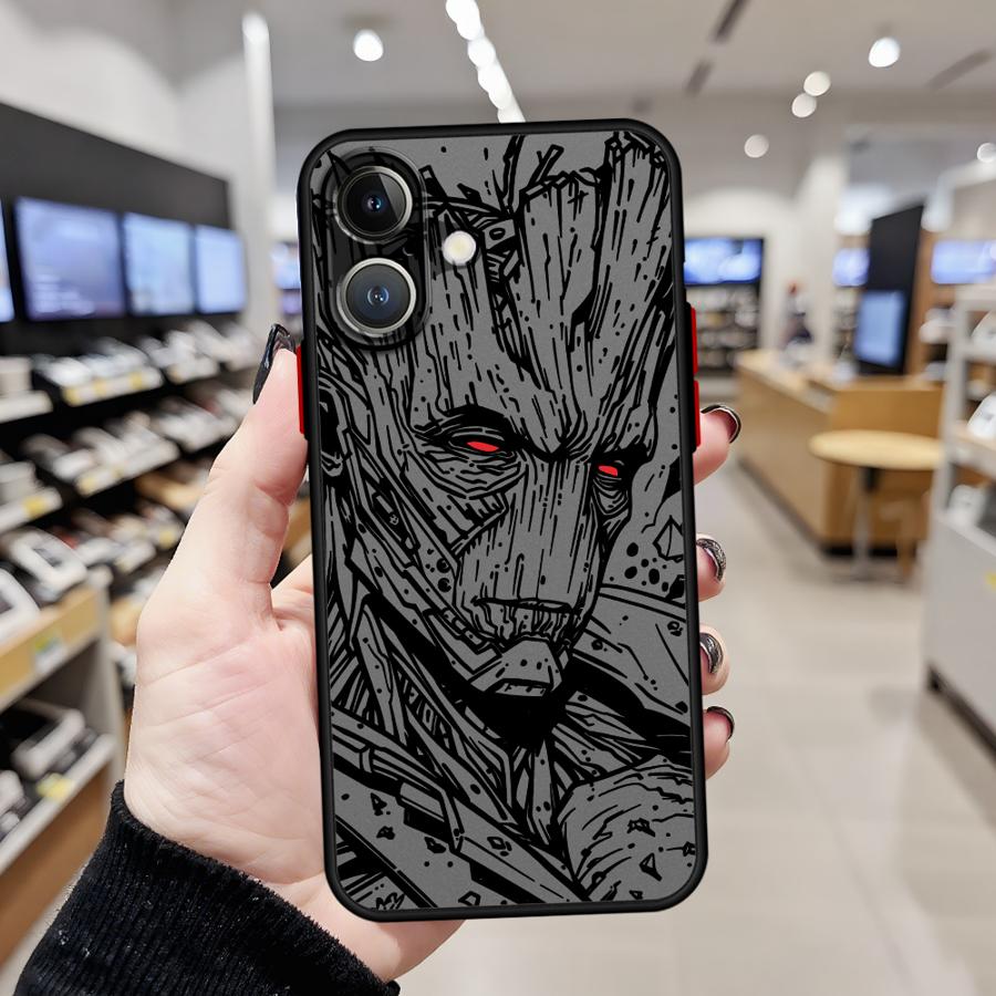 Marvel Groot Hülle für iPhone 7 8 XS Max 16e 12 13 11 17 Pro Max 17 Air 13 Mini 15 16 14 Plus Weiche Hülle