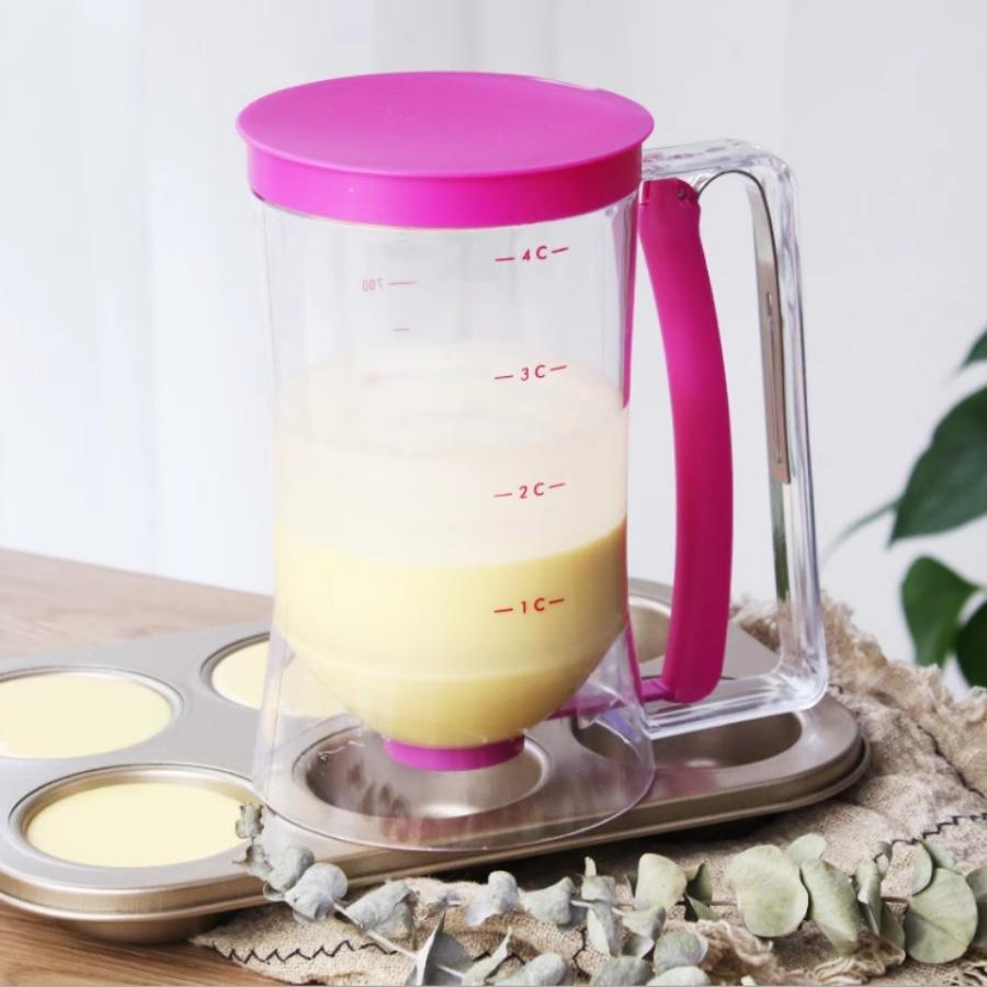 1 Pancake Paper Cup Cake Batter Dispenser Cup Cake Handheld Separator Batter Funnel Measuring Cup Kitchen Daily Accessories