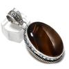 Montana Agate Gemstone Handmade 925 Sterling Silver Jewelry Pendant 2.01" e7G40