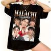 T-shirt Grafica Malachi Barton Vintage Anni '90 Unisex Donna Oversize Stile Nostalgico Camicia Malachi Barton Estetica Femminile Manica Corta