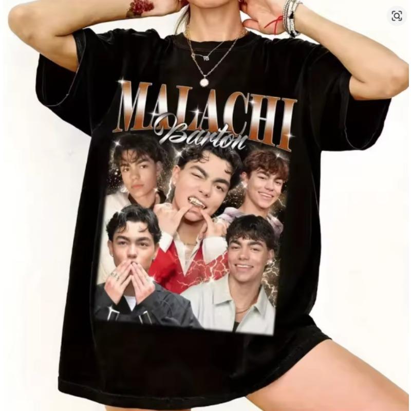 

Malachi Barton Graphic TShirt 90s Vintage Unisex Women Oversize Nostalgic Style Malachi Barton Shirt Aesthetic Female Short Sleeve 4XL