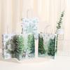 Eco-Friendly Kraft Paper Gift Bag With Floral Print Handheld Christmas Wedding Favors
