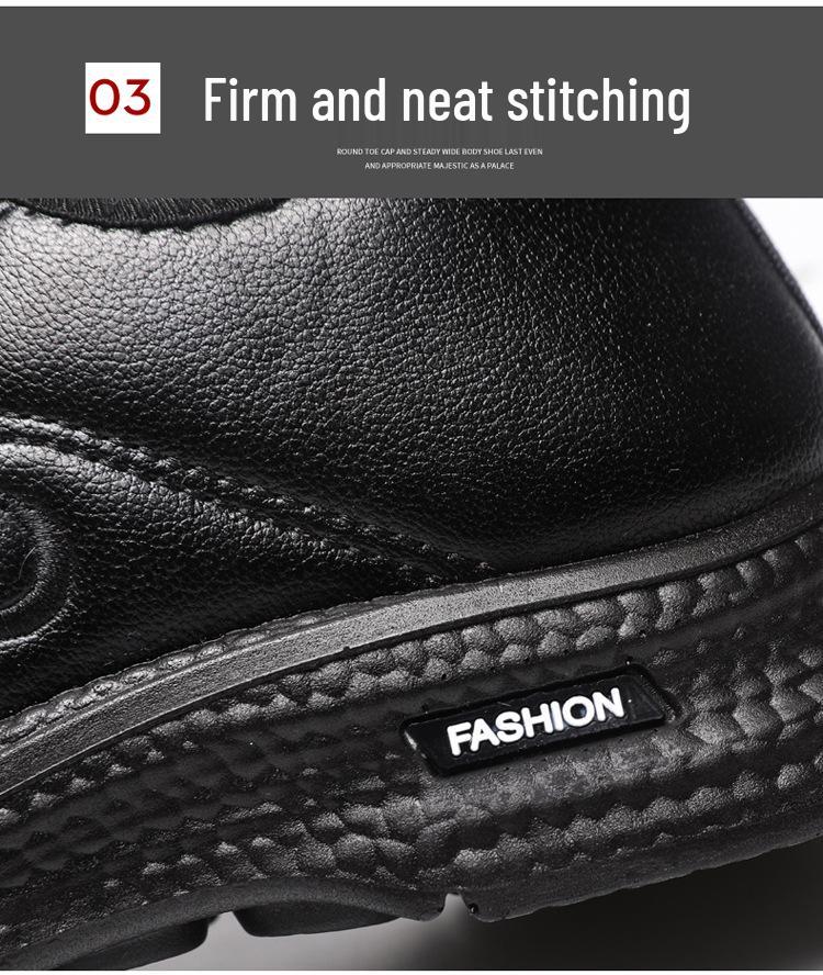 Unisex Warme Leder Baumwolle Rutschfeste Leichte Freizeitschuhe