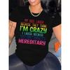 T-shirt casual a maniche corte taglie forti da donna