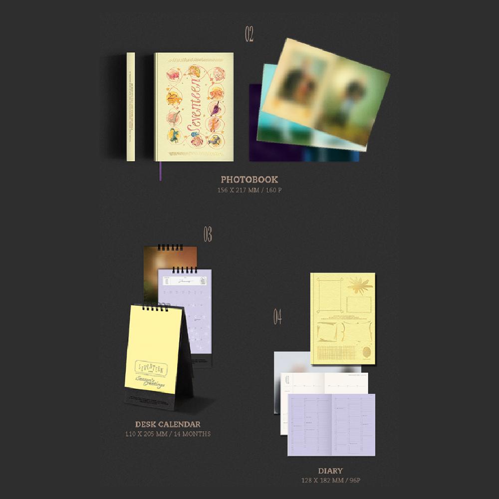 2. předobjednávka SEVENTEEN 2026 Season's Greetings nebo Nástěnný kalendář & Weverse POB
