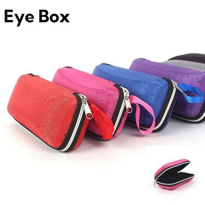 Advanced Honeycomb Patterned Eva Box Zipper Glasses Case Durable Sunglass Case And Compact Exquisite And Convenient To Carry