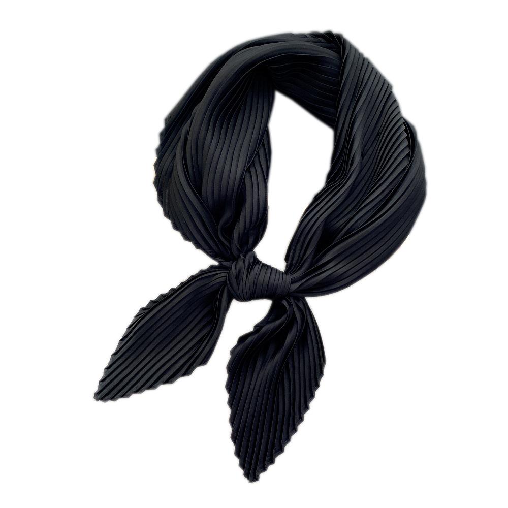 70 Folds Solid Color Small Square Scarf Female Plain Color Light And Thin Silk Scarf Professional Spring And Autumn Scarf Decorative Scarf
