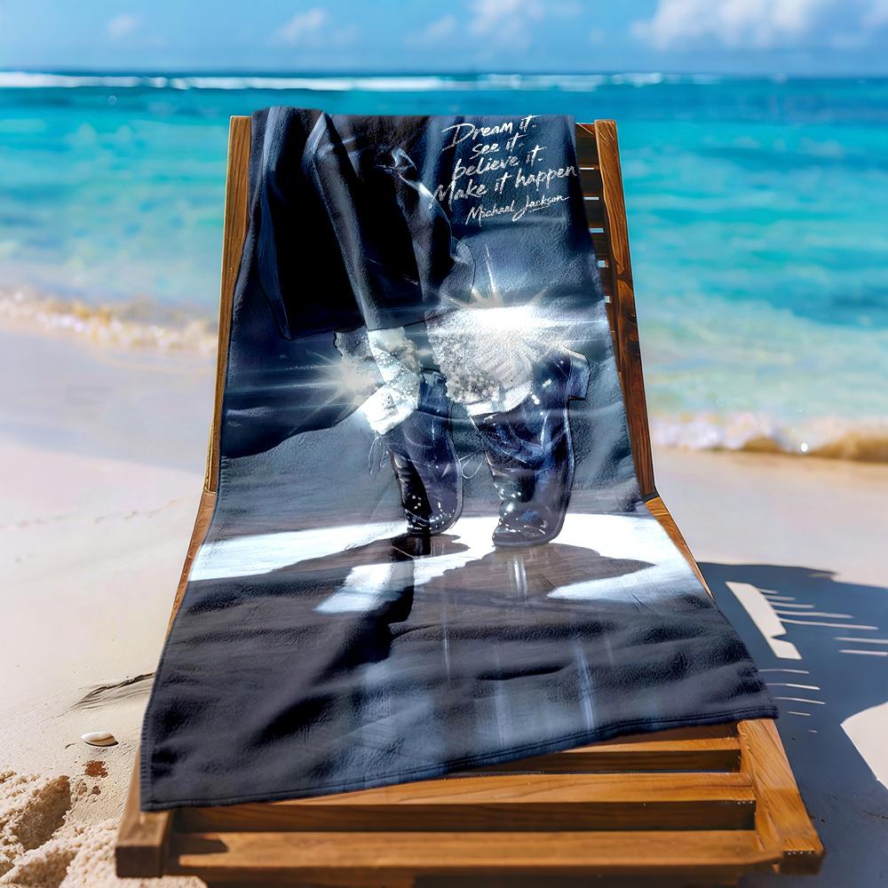 Michael Jackson Beach Towel Super Soft Absorbent Comfortable Lightweight