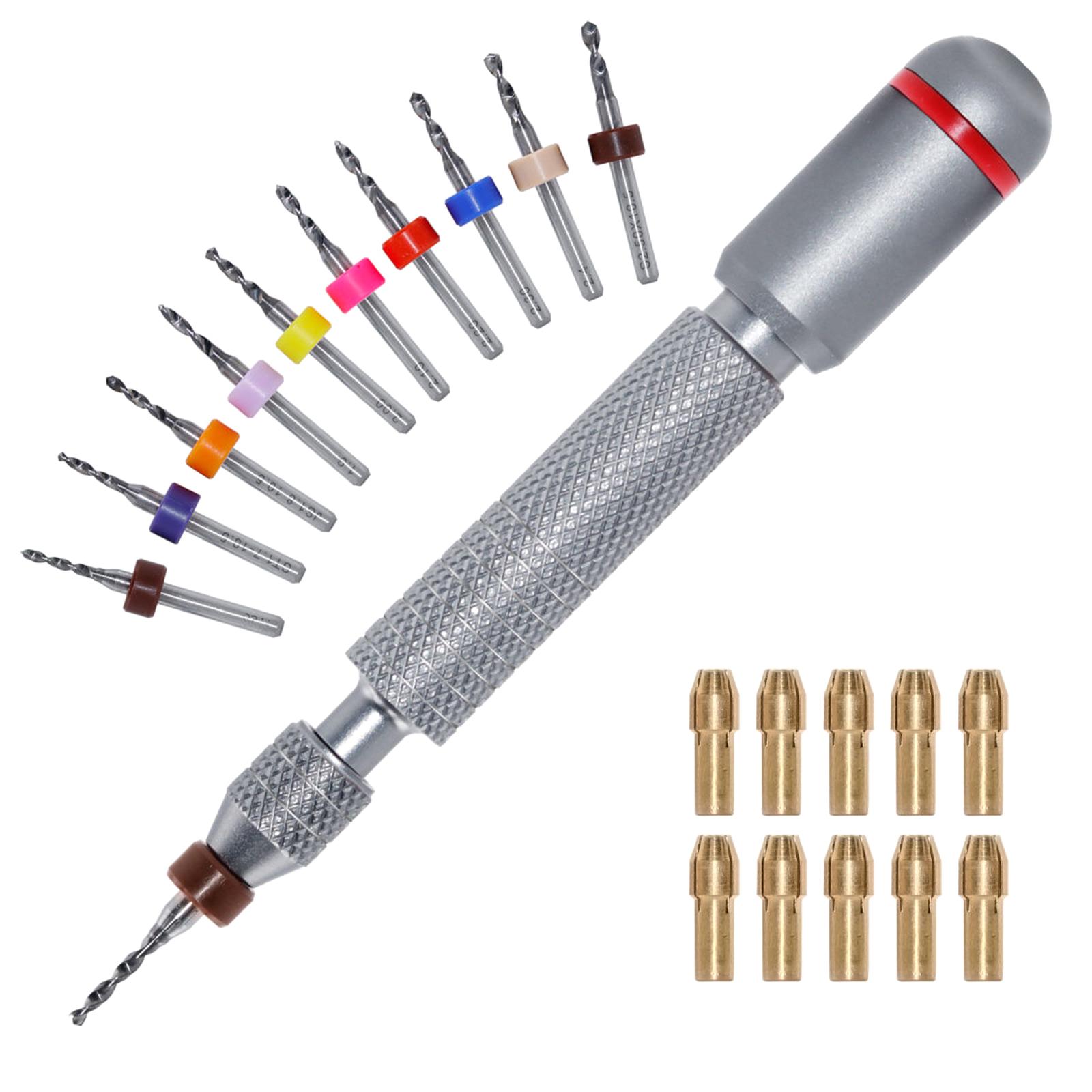 

Double Bearing Rotary Drill Kit Suitable For Precise Crafting On Amber Wood Plastic With Ergonomic Grip And Alloy Steel