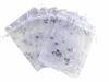25 Pieces 3 Sizes Hot Stamped Butterfly Bags Jewelry Gift Bags Candy Bags Drawstring Wedding Bags Hot Stamped Gauze Bags Organza Bags Spice Bags AVE