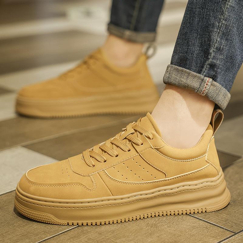 Trendy brand advanced sense breathable casual board shoes fashionable versatile platform little white men's shoes light and comfortable sports running