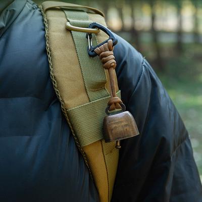 Campana para Oso de Exterior Sonido Fuerte Metal Resistente para Mochila de Senderismo Mochilero Camping Montañismo Ahuyentador de Animales Campana de Alerta de Seguridad