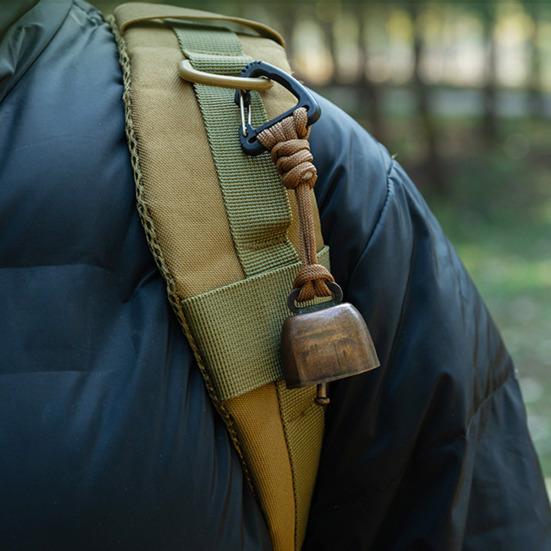 Campana para Oso de Exterior Sonido Fuerte Metal Resistente para Mochila de Senderismo Mochilero Camping Montañismo Ahuyentador de Animales Campana de Alerta de Seguridad
