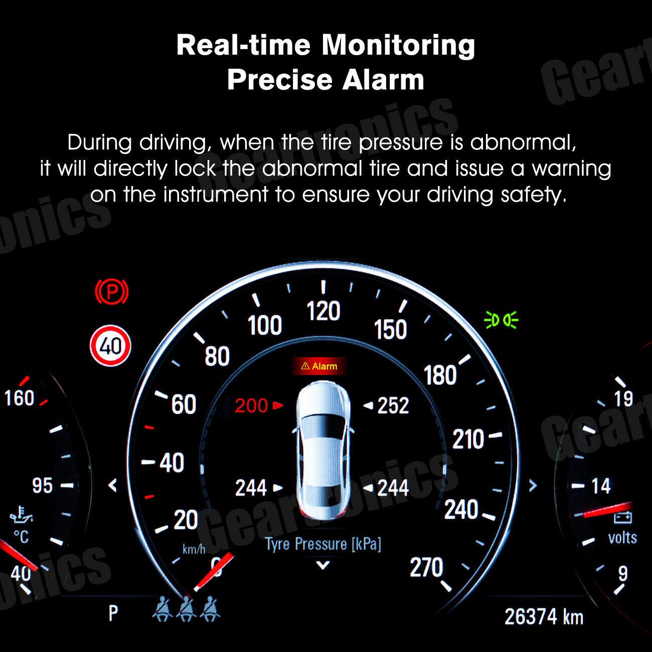Sensori TPMS Per Ford - 4 Pezzi, Multi-Protocollo 315/433 MHz, Pre-Programmati, Per Pressione Pneumatici Focus, F-150, Mustang