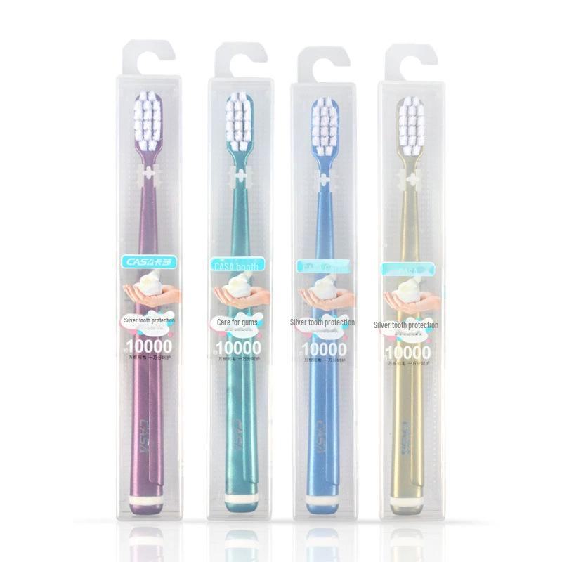 Brosse à dents à poils durs pour hommes pour l'élimination de la fumée et des taches, emballée individuellement pour un usage domestique