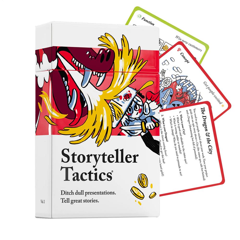 54 Cards In A Case Storyteller Tactics Card Deck Business Tool To Improve Your Influence And Persuasion In Speech Improve focus