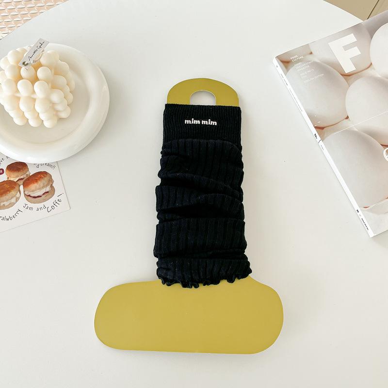 Female Summer Ultra Thin New Sweet Wooden Ear Side Calf Pile Pile Stocking