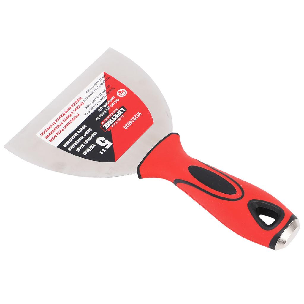 5in Putty Cutter Non Slip Handle Mirror Polished Stainless Steel Paint Scraper for Drywall Repairing and Clearing