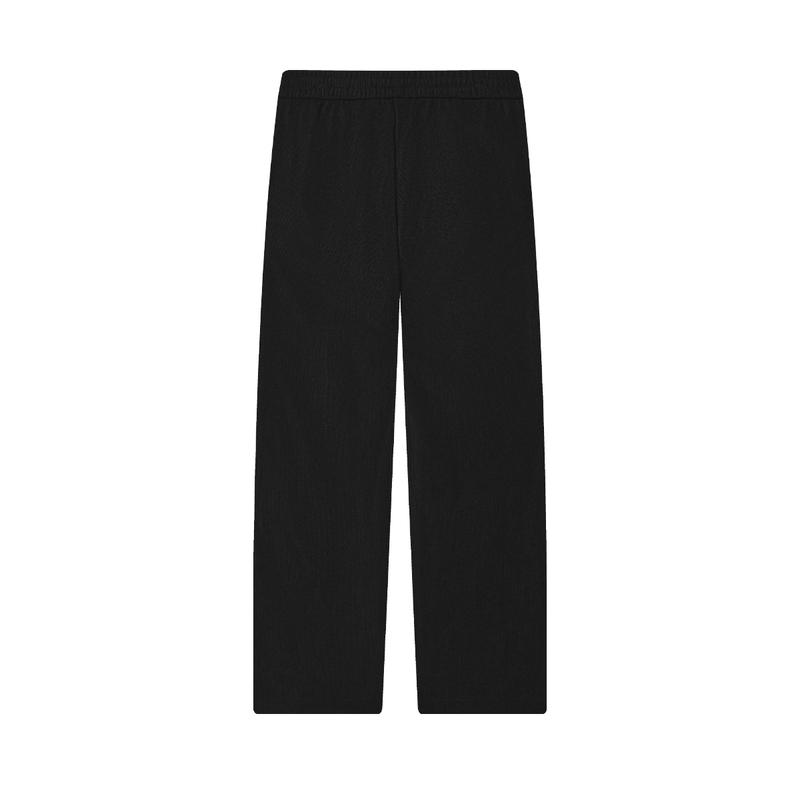 New FILA Knitted Sports Pants Women's Jet Black F11W443602FBK