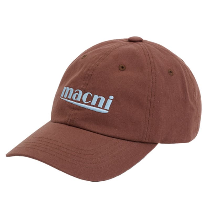macni SIGNATURE LOGO BALL CAP_BROWN