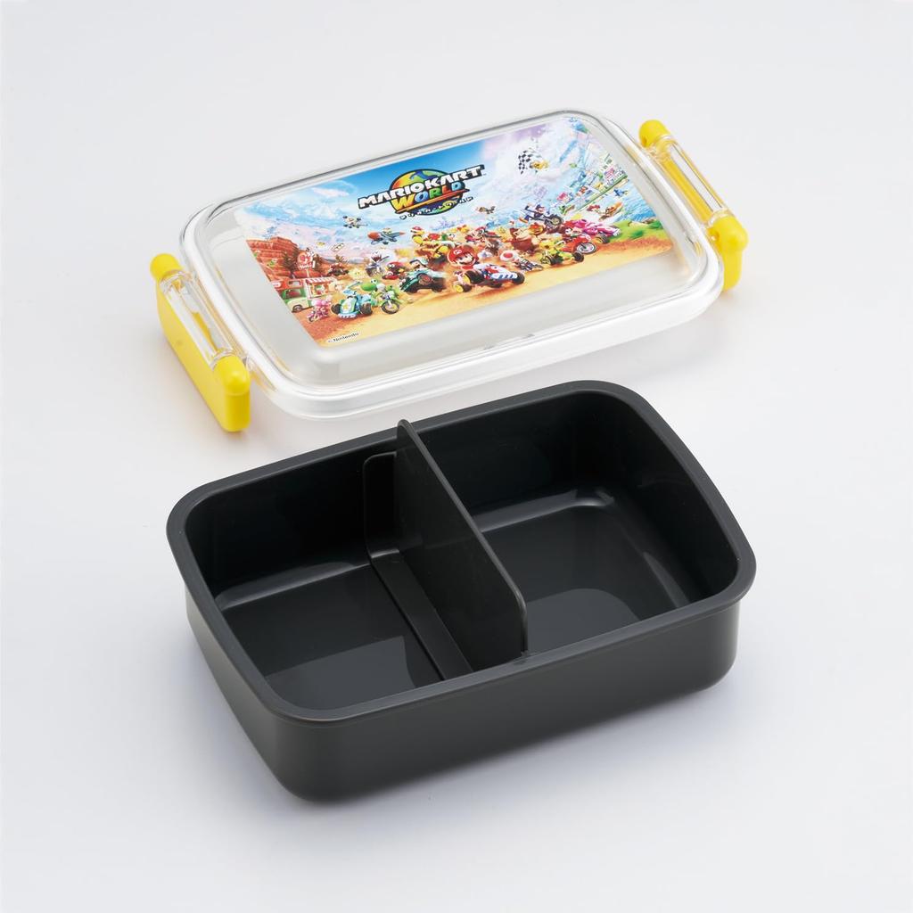 Skater Lunch with a Soft Single Made in Super Mario Mario Kart World Size Children's Box, 450ml, Dome-Shaped Lid, Tier, Japan, & Design, Boys'