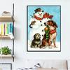 Diamond Painting Christmas Snowman Cross Stitch Sale 5D Diamond Embroidery Landscape Mosaic Dog Children's Room Decor