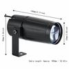 Spina USA 110V Spotlight a Fascio LED Calotta Nera Mini Spot Light Pinspot Luce da Palco Eventi DJ