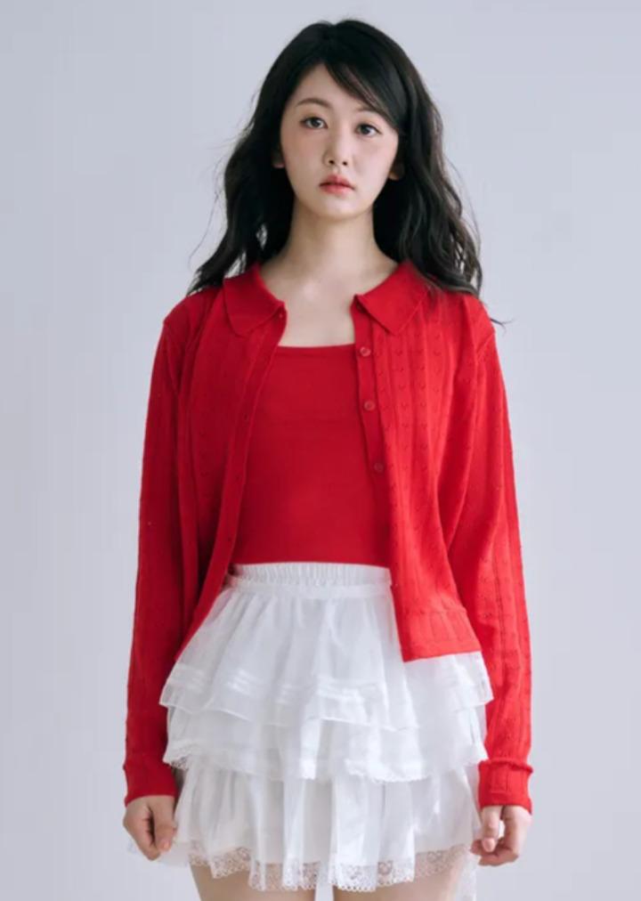 Bisou Olivia Lace Skirt (White)