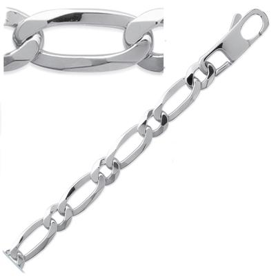[L5663] - Silbernes Figaro-Armband - 21 cm 7 mm