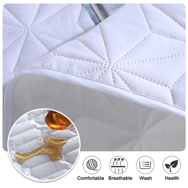 100% Waterproof Bedspread On The Bed King Size Bed Cover Quilted Mattress Pad Washable Mattress Protector For Pet Dog Bed Linen