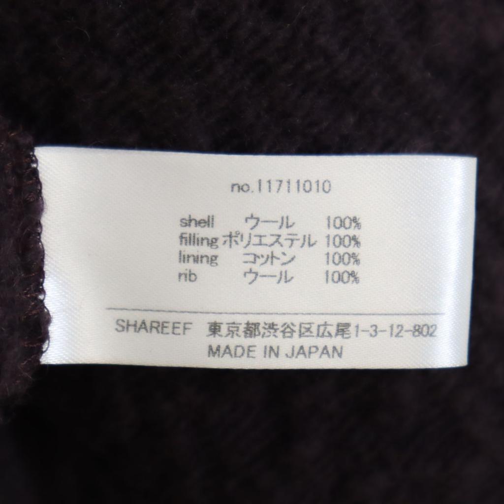 SHAREEF Made In Japan Wool Duffel Coat 2 Purple Made In Japan Men's Used