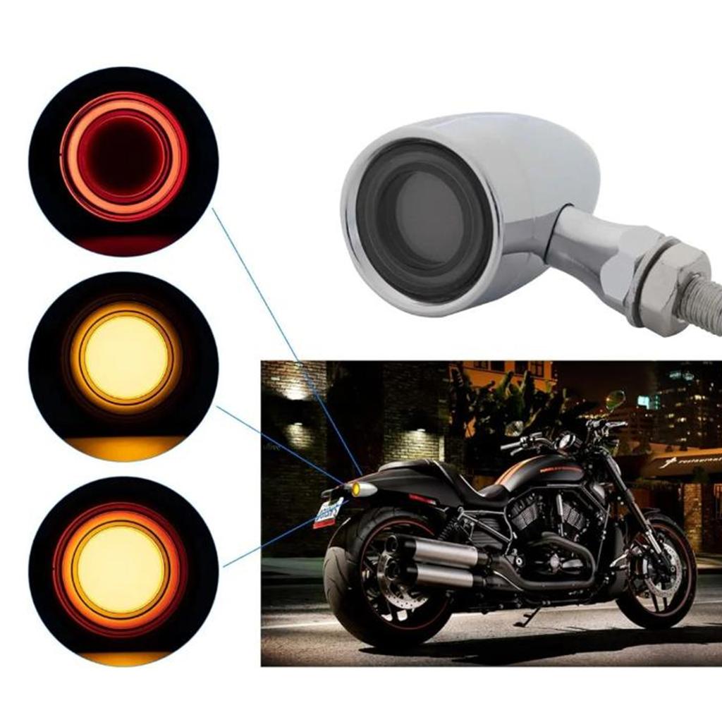 Tool Free Installation Motorcycle LED Turn Signals High Visibility Water Resistant Bright LED Turn Lights for Bikes