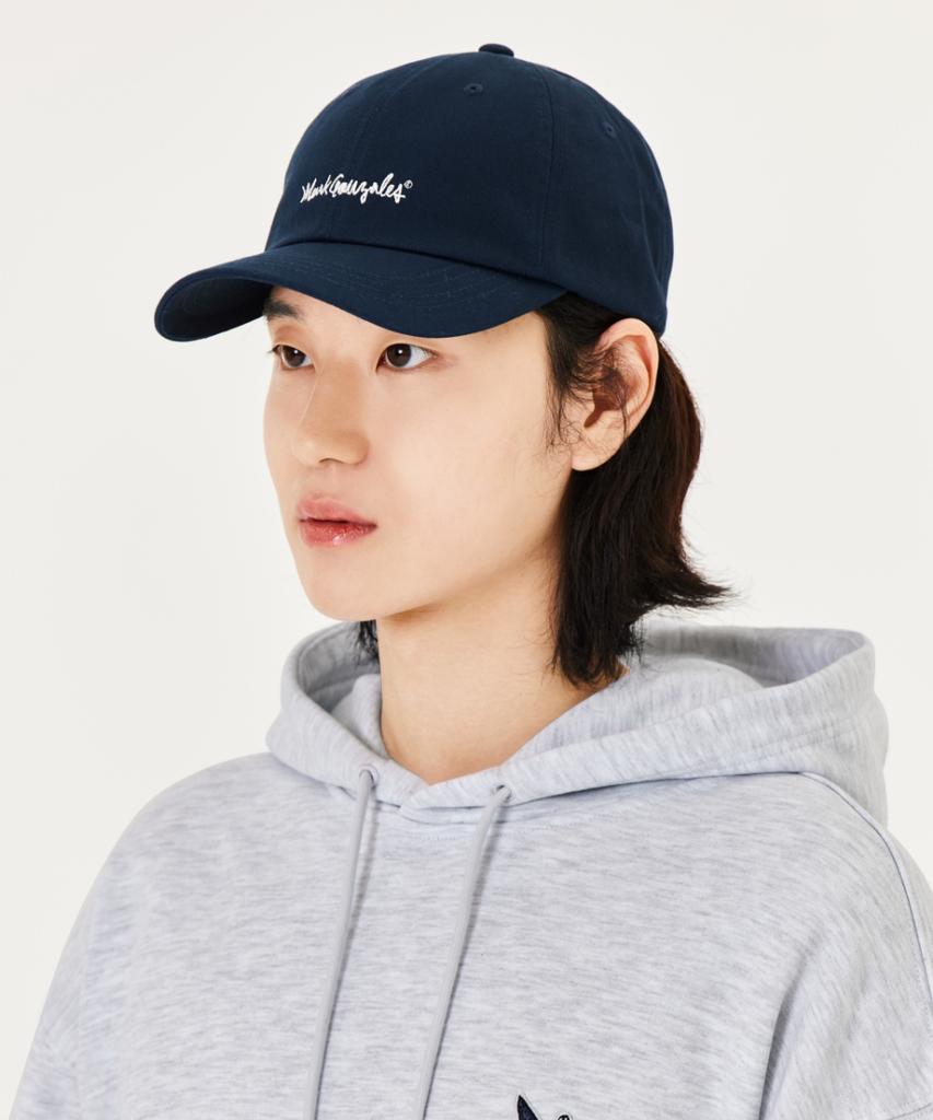 MARK GONZALES Signed Logo Basic Ball Cap - Navy